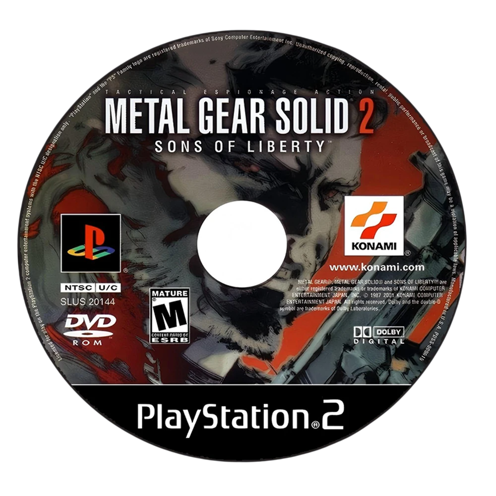 Metal Gear Solid 2: Sons of Liberty PS2 CD Rug
