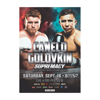 Canelo Álvarez vs. Gennady Golovkin Boxing Event Poster