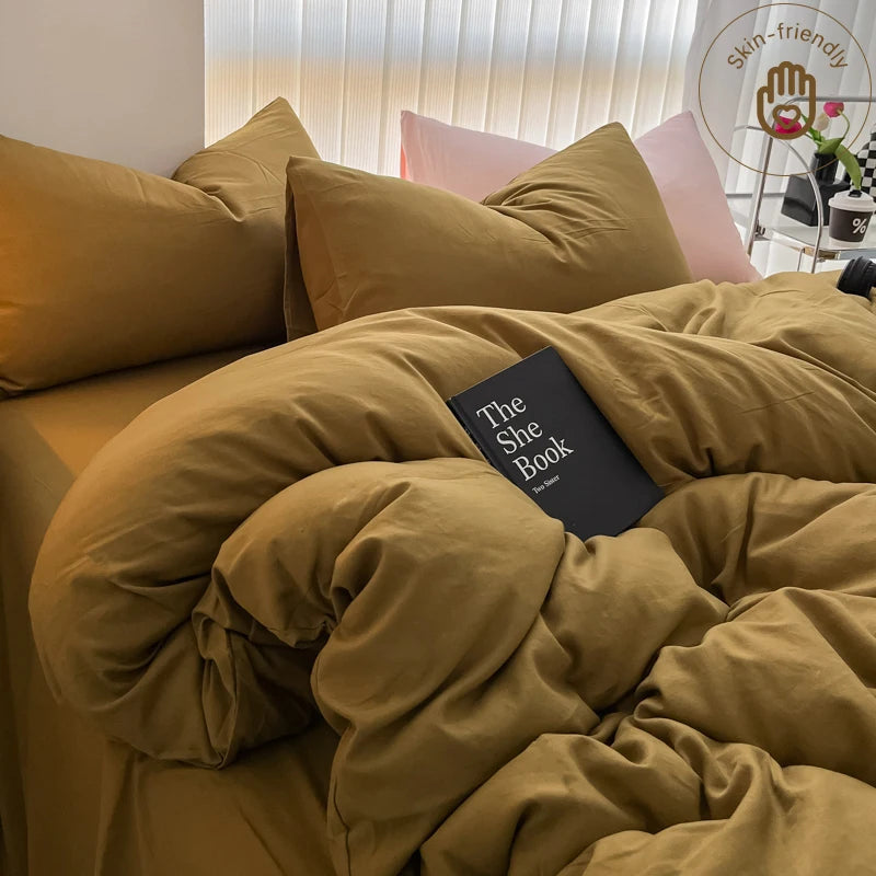 Golden Brown Bedding Set