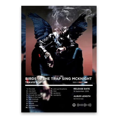 Travis Scott Birds in the Trap Sing McKnight Album Poster