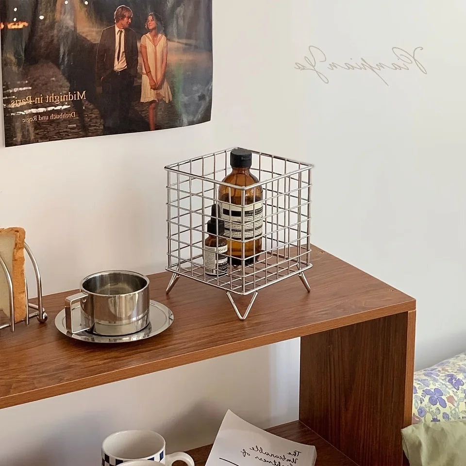 Mini Desk Storage Mesh Basket