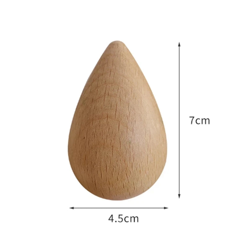 Natural Wood Rain Drop Hanger
