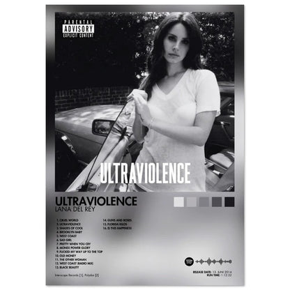 Lana Del Rey Ultraviolence Album Poster