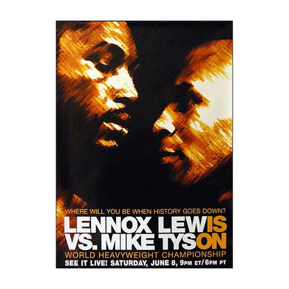 Lennox Lewis vs. Mike Tyson Boxing Event Poster
