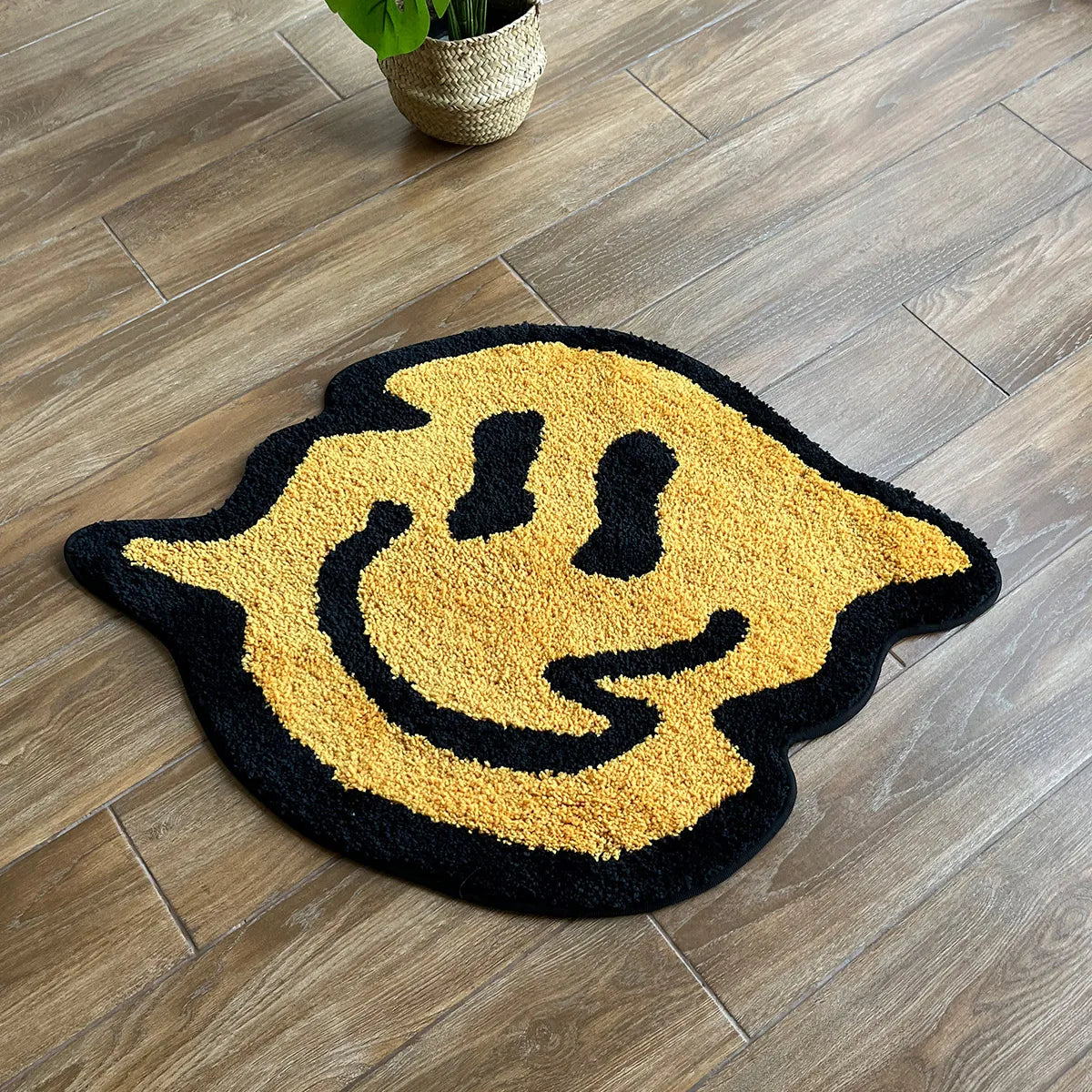 Trippy Smiley Face Rug