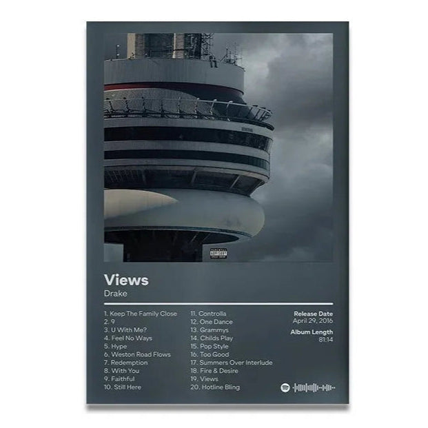 Drake Views Album Poster