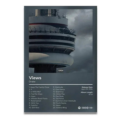 Drake Views Album Poster