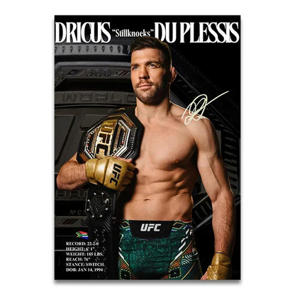 Dricus 'Stillknocks' Du Plessis UFC Legend Poster