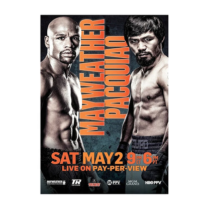 Floyd Mayweather Jr. vs. Manny Pacquiao Boxing Event Poster