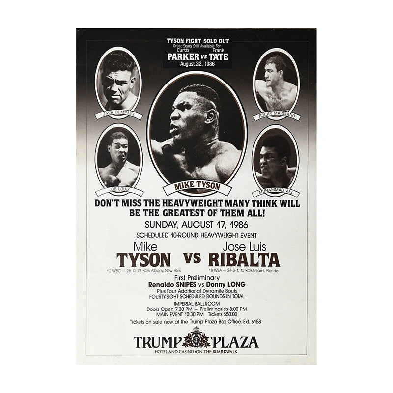 Mike Tyson vs. Jose Ribalta Boxing Event Poster