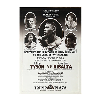 Mike Tyson vs. Jose Ribalta Boxing Event Poster