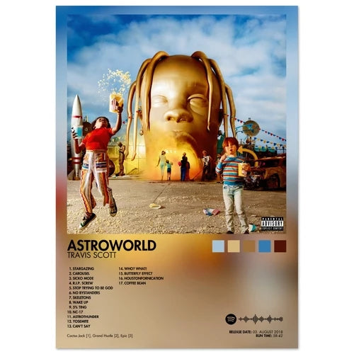 Travis Scott ASTROWORLD Album Poster