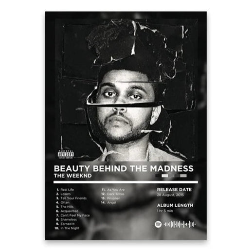 The Weeknd Beauty Behind the Madness Album Poster