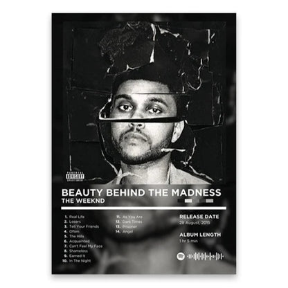 The Weeknd Beauty Behind the Madness Album Poster