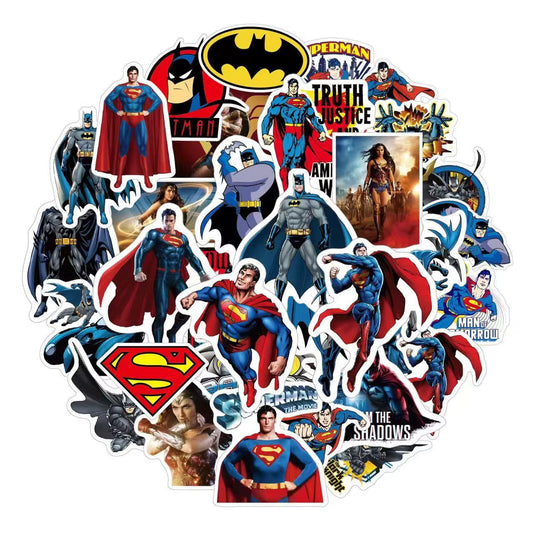 Superman & Batman Stickers