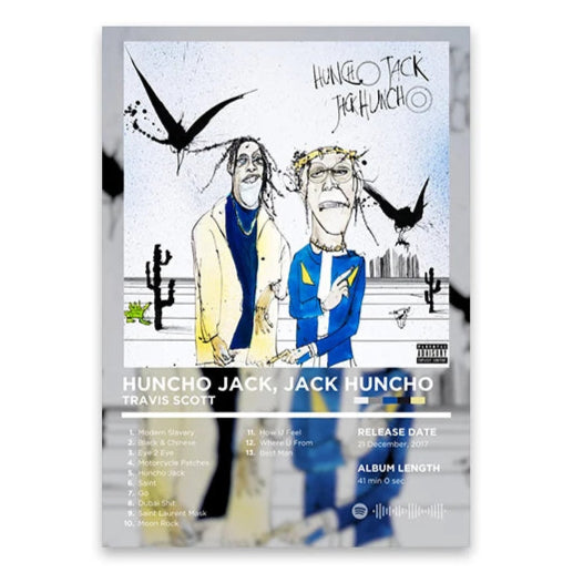 Travis Scott Huncho Jack, Jack Huncho Album Poster