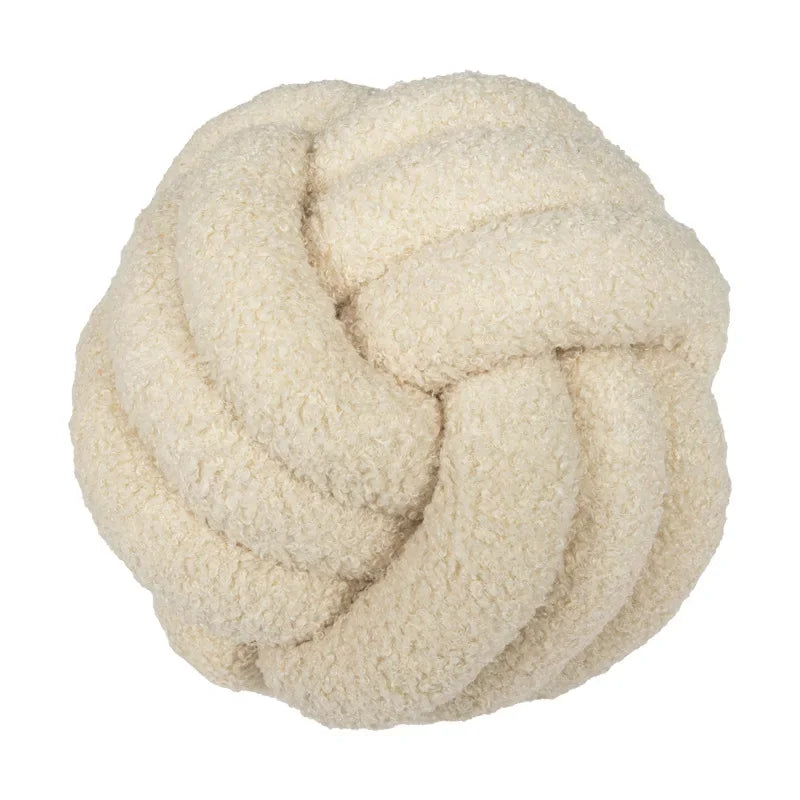 Wool Knotted Ball Pillow