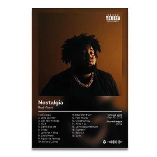 Rod Wave Nostalgia Album Poster