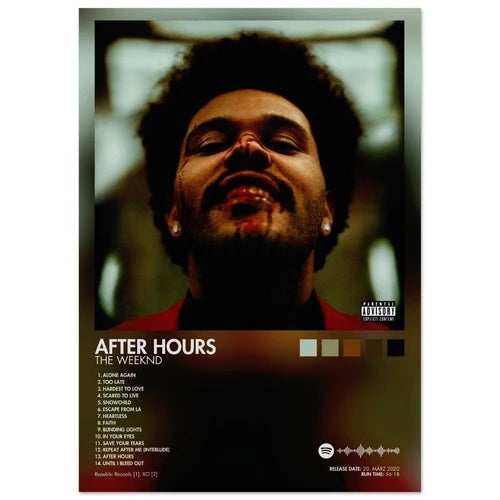 The Weeknd After Hours Album Poster