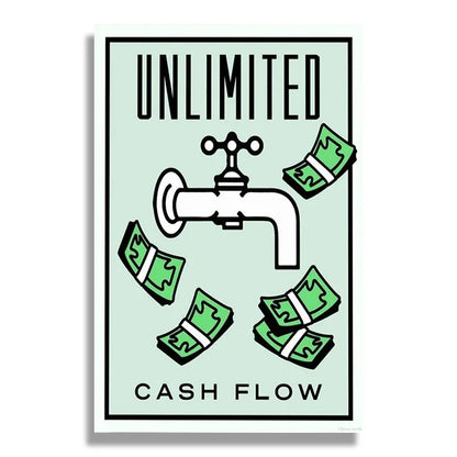 Unlimited Cash Flow Monopoly Poster