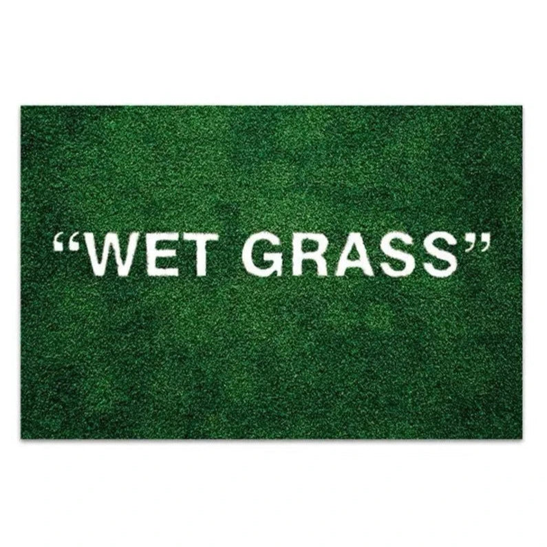 "WET GRASS" Rug