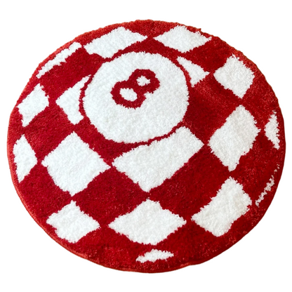 Checkerboard 8 Ball Rug