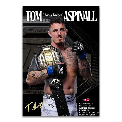 Tom 'Honey Badger' Aspinall UFC Legend Poster
