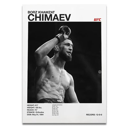 Khamzat 'Borz' Chimaev UFC Fighter Poster