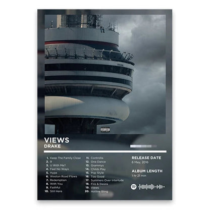 Drake Views Album Poster