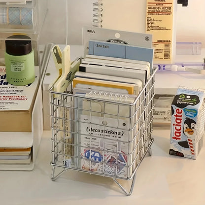 Mini Desk Storage Mesh Basket
