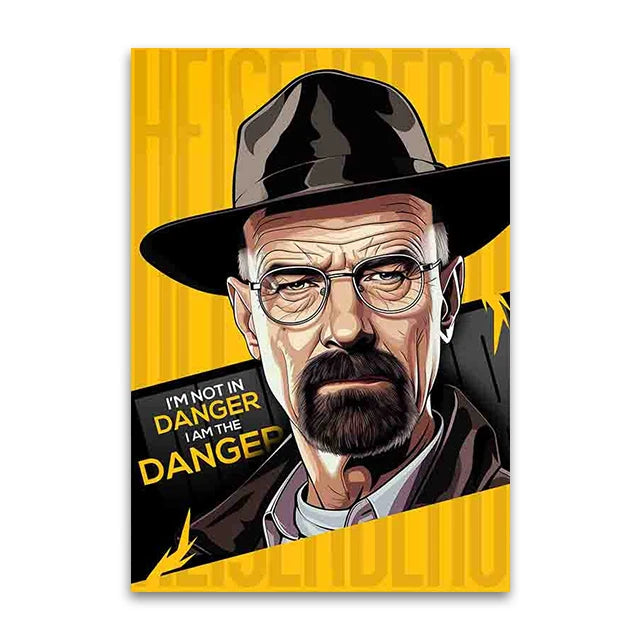 "I Am The Danger" Breaking Bad Cinematic Art Poster