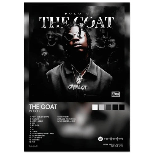 Polo G The Goat Album Poster