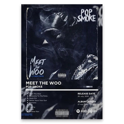Pop Smoke Meet the Woo Album Poster Album Poster