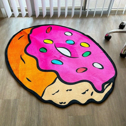Sprinkle Frosted Doughnut Rug