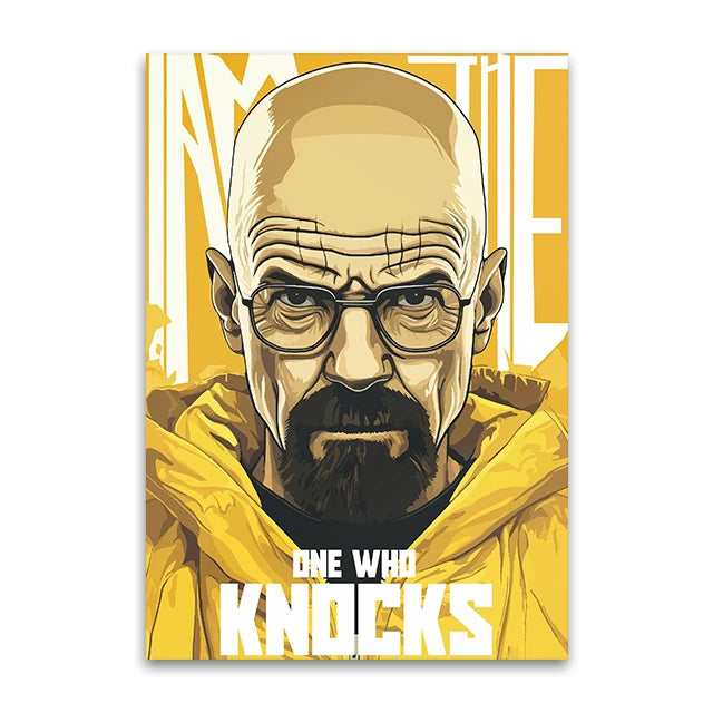 "I Am The One Who Knocks" Breaking Bad Cinematic Art Poster
