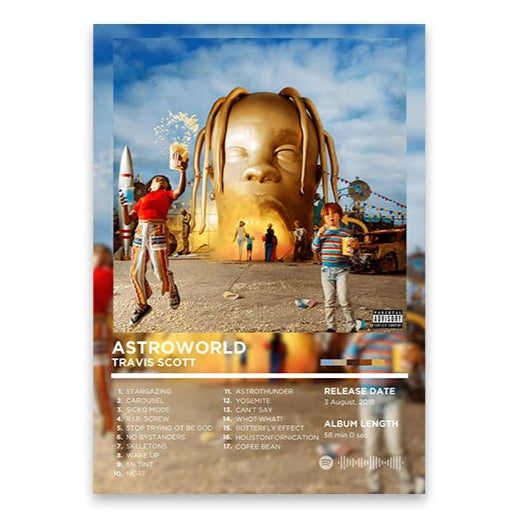 Travis Scott ASTROWORLD Album Poster