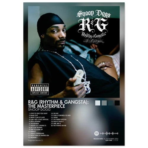 Snoop Dogg R&G (Rhythm & Gangsta): The Masterpiece Album Poster