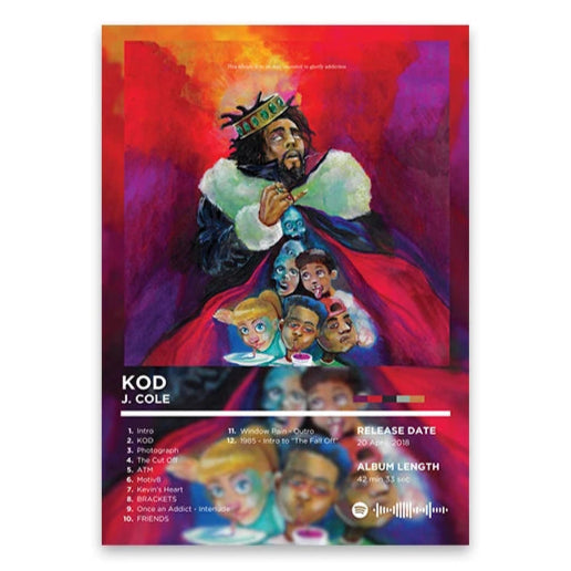 J. Cole KOD Album Poster