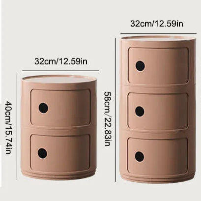 Componibili Style Barrel Storage Side Table