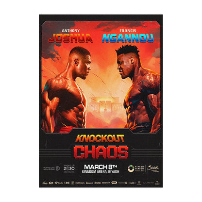 Anthony Joshua vs. Francis Ngannou Boxing Event Poster