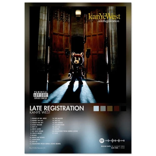 Kanye West Late Registration Album Poster