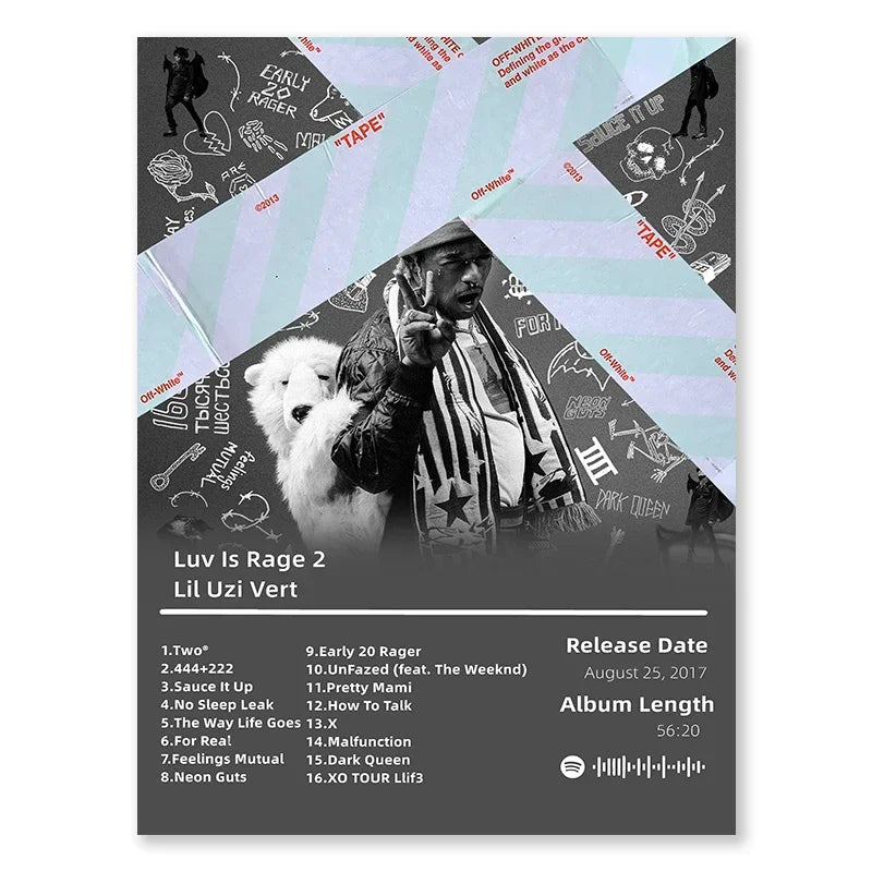 Lil Uzi Vert Luv Is Rage 2 Album Poster