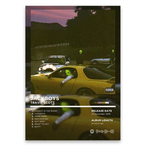 Travis Scott JACKBOYS Album Poster