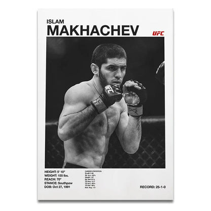 Islam Makhachev UFC Fighter Poster
