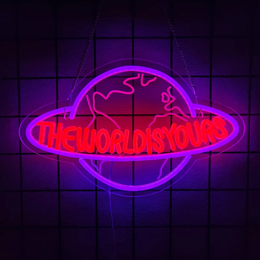 Scarface The World Is Yours Neon Sign