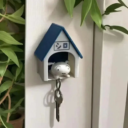 Crayon Shin-chan Shiro Dog House Key Holder