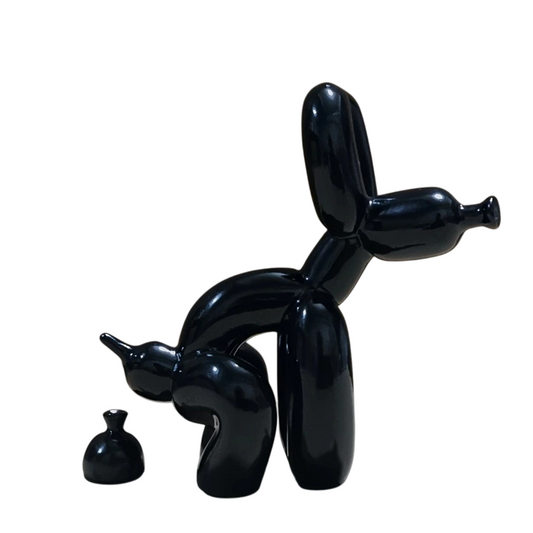 Balloon Dog Pooping Statue