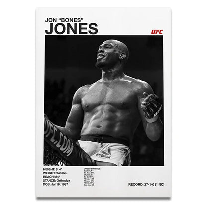 Jon 'Bones' Jones UFC Fighter Poster