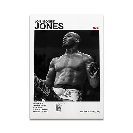 Jon 'Bones' Jones UFC Fighter Poster