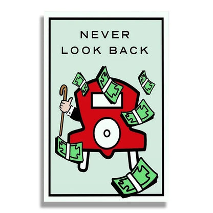 Never Look Back Monopoly Poster